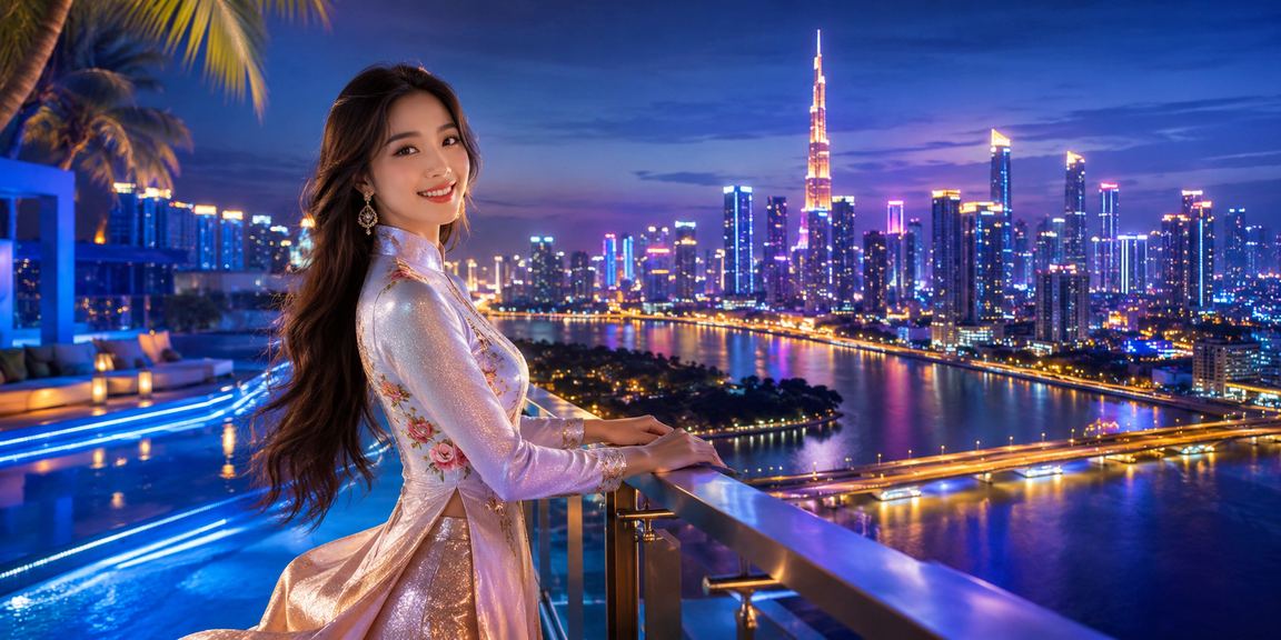 Trò chơi bài và cá cược tại TP.HCM với trang phục áo dài truyền thống
